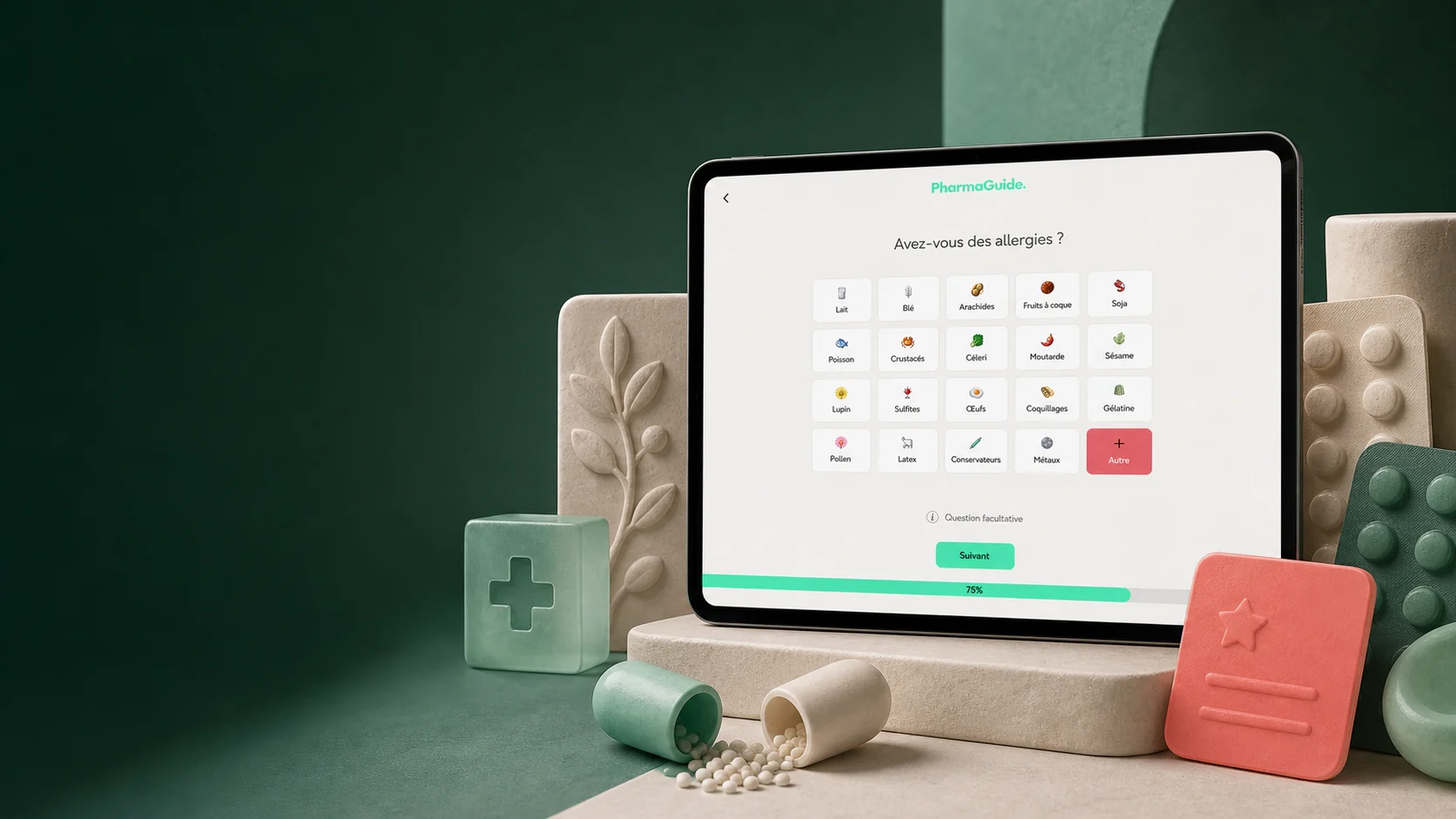 Mise en scène de l’application PharmaGuide