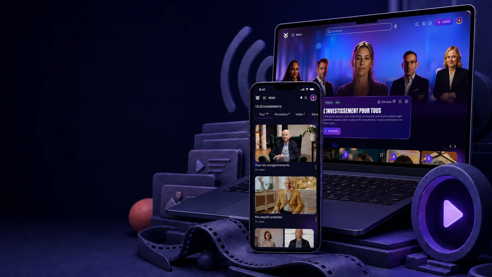Mise en scène de l’application Streamynx