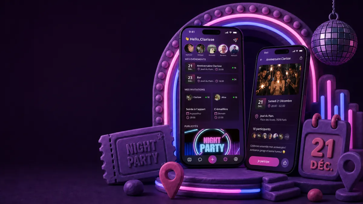 Illustration de l’application NightParty
