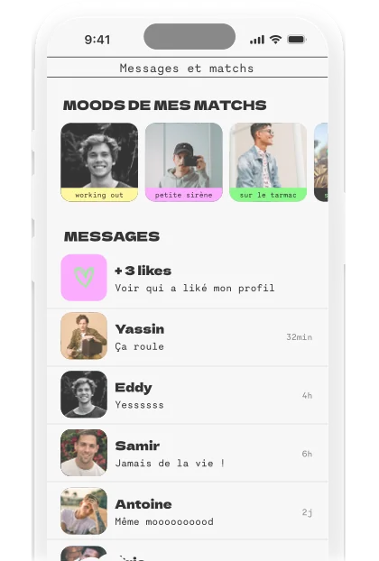 Apercu arriere du projet Mooderz